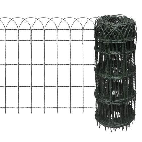 Zahradní plot práškované železo 10 × 0,65 m