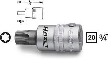 Nástrčný klíč Hazet TORX, 3/4", Speciální ocel 1012-T70