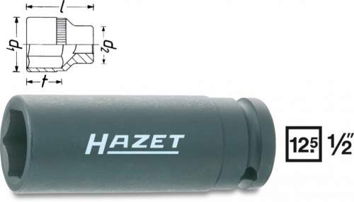 Kovaný vnitřní nástrčný klíč 1/2" šestihranný 27mm HAZET 900SLG-27 - HA044931