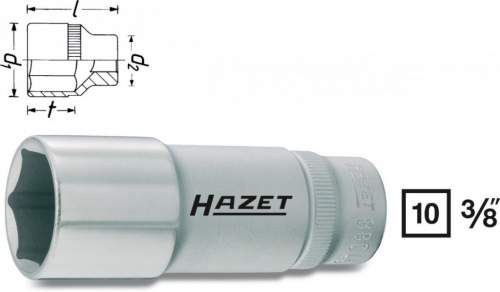 Vnitřní nástrčný klíč 3/8" šestihranný 17mm HAZET 880LG-17 - HA040780