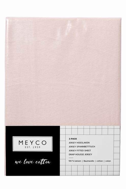 Meyco  Jersey 2-pack 70 x 140 cm světle růžové