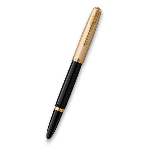 Parker Plnicí pero Parker 51 Deluxe Black GT 18K 1502/612351 - hrot F (slabý)