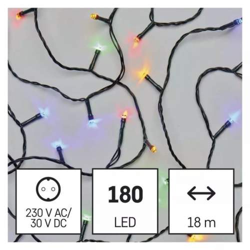 EMOS Lighting LED vánoční řetěz 18 m multicolor
