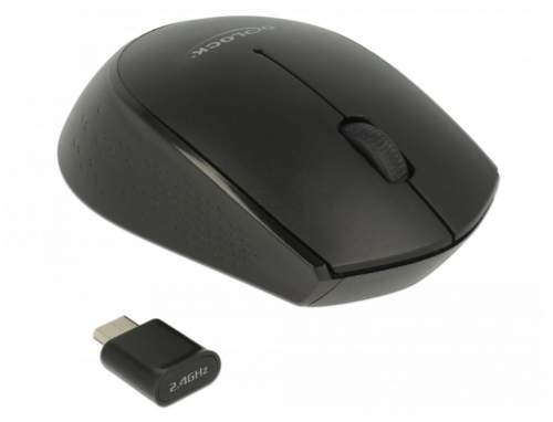 Delock Optická 3-tlačítková mini myš USB Type-C™ 2.4 GHz bezdrátová - 12526