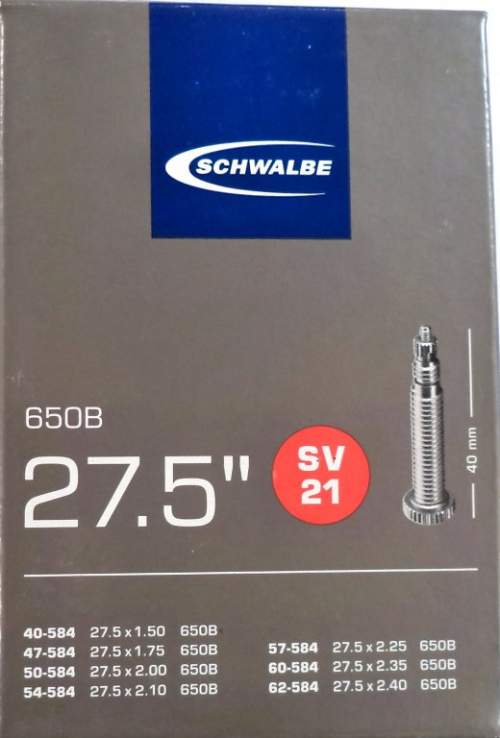 SCHWALBE duše SV21 27.5"x1.50-2.40 (40/62-584) FV/40mm