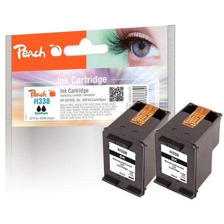PEACH kompatibilní cartridge HP CB331E, No 338*2 TwinPack, 2x black (313033)