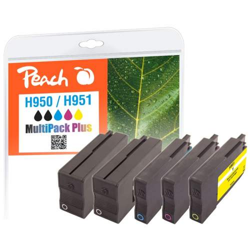 PEACH kompatibilní cartridge HP No. 950/951, Multi-Pack-Plus, 2x bk, 1x c,m,y; 2x46/3x14ml - 319863