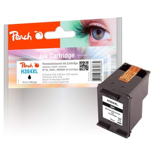 PEACH kompatibilní cartridge HP N9K08AE, No 304XL, black, 11 ml - 320039