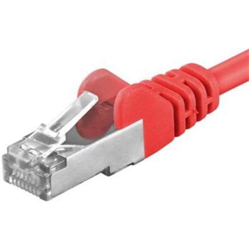 PREMIUMCORD Patch kabel CAT6a S-FTP, RJ45-RJ45, AWG 26/7 10m červená - sp6asftp100R