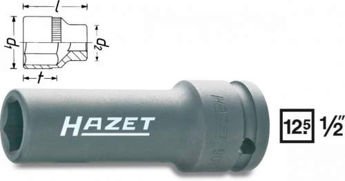 Silový nástrčný klíč Hazet 17 mm, vnější šestihran, 1/2" 901SLG-17
