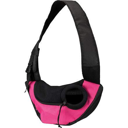 Trixie Přenosná taška-nosička na hrudník 50x25x18 cm růžovo/černá