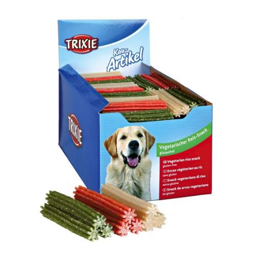 Trixie Rýžové žvýkací tyče MIX BAREV 23 cm/100 g (bal.40ks)