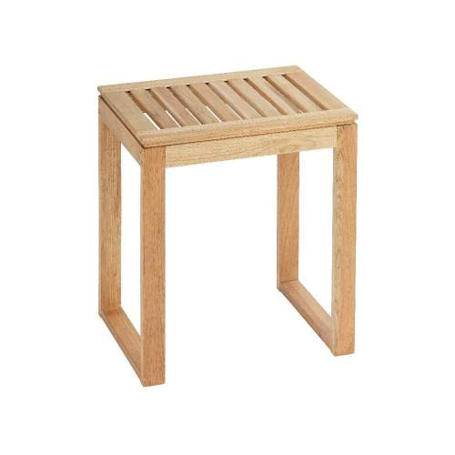 Wenko Norway - Koupelnová stolička z ořechového dřeva