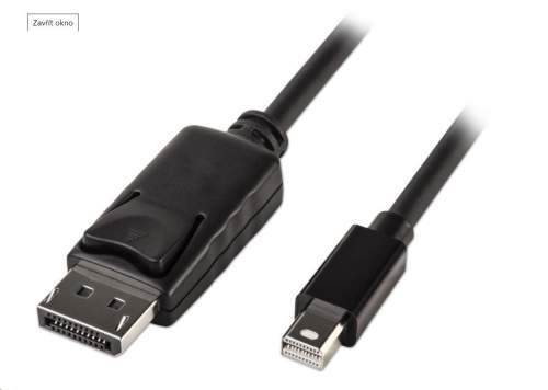PremiumCord Mini DisplayPort - DisplayPort V1.2 přípojný kabel M/M 3m kport7-03