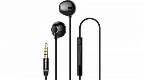 Baseus NGH06-01 headphones/headset In-ear 3.5 mm connector Black