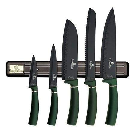 Sada nožů s magnetickým držákem 6 ks Emerald Collection BERLINGERHAUS BH-2532