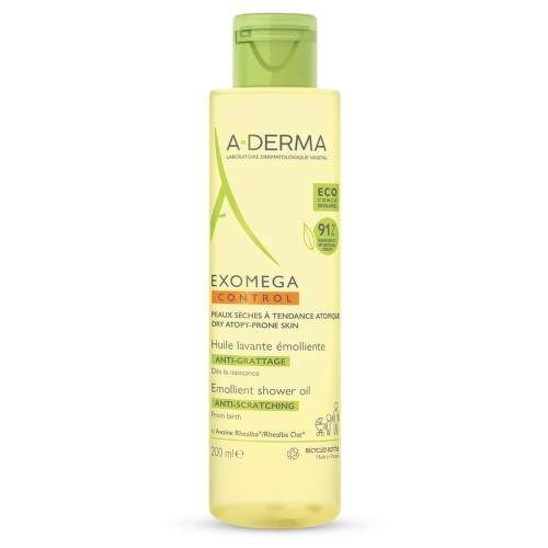 A-Derma Exomega CONTROL Zvláčňující sprchový olej 200 ml