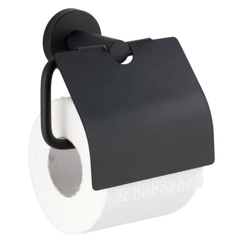 Wenko Bosio Cover Černý držák na toaletní papír
