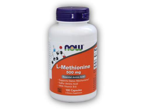 NOW Foods L-Methionine 500mg 100 kapslí