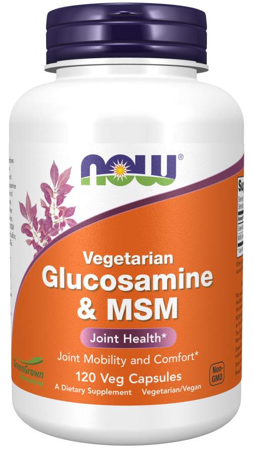 NOW Foods NOW Vegetariánský Glukosamin & MSM 120 kapslí