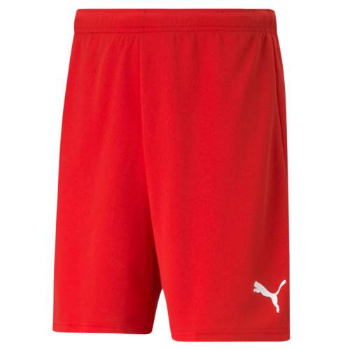 Puma TEAMRISE SHORT Pánské kraťasy, červená, velikost XL