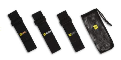 Textilní gumy na cvičení TRX® s nastavitelnou délkou, 3 ks