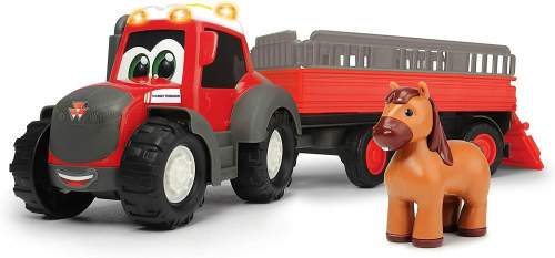 Dickie ABC Traktor Massey Ferguson s přívěsem 30 cm