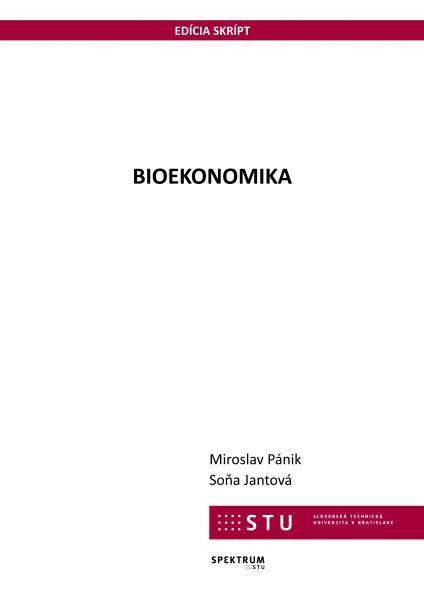Bioekonomika - Pánik Miroslav, Jantová Soňa