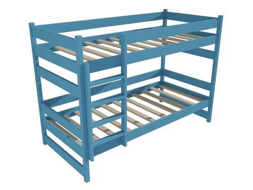Vomaks Patrová postel PP 014 Rozměr: 90 x 200 cm, Prostor mezi lůžky: 80 cm, Barva: barva modrá