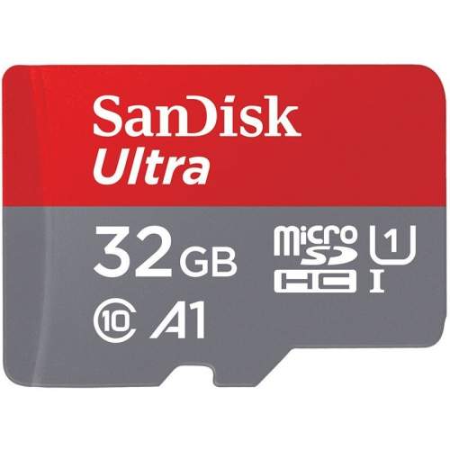 SanDisk MicroSDHC karta 32GB Ultra (120MB/s, A1 Class 10 UHS-I ) + adaptér SDSQUA4-032G-GN6IA