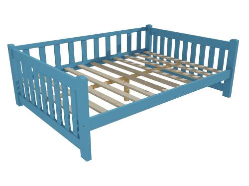 Dětská postel DP 035 XL Rozměr: 140 x 200 cm, Barva: barva modrá