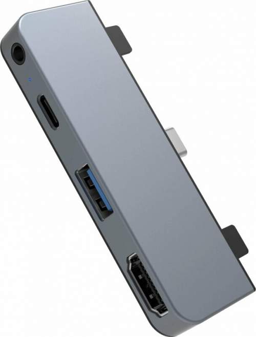 HyperDrive 4 v 1 USB-C Hub pro iPad Pro – Silver HY-HD319E-SILVER