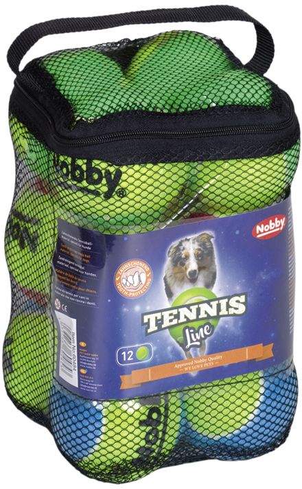 Nobby Tennis Line  tenisový míček barevný M 6,5cm 12ks