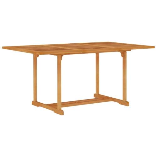 Zahradní stůl 150 x 90 x 75 cm masivní teakové dřevo