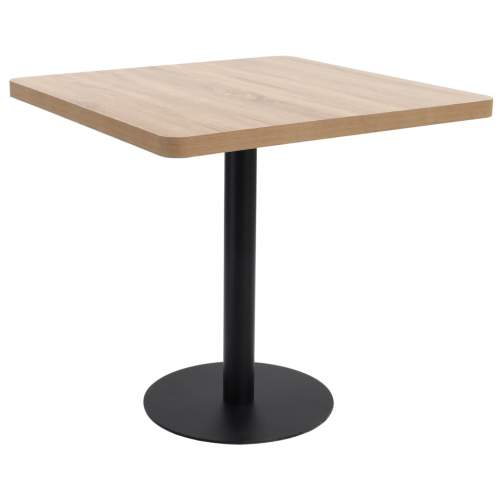 Shumee Bistro stolek světle hnědý 80 x 80 cm