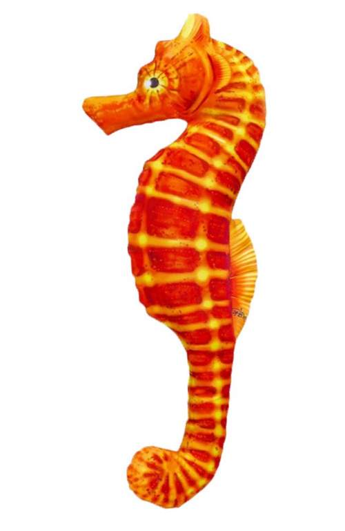 Dekorační polštář - Mořský koník Variant: oranžový 60cm