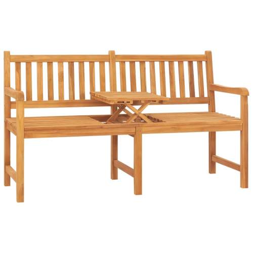 VIDA 3místná zahradní lavice se stolkem 150 cm masivní teakové dřevo
