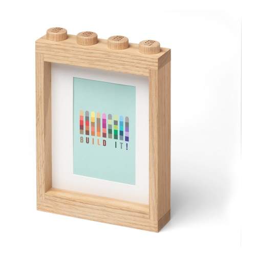 LEGO dřevěný rámeček na obrázky světlé dřevo