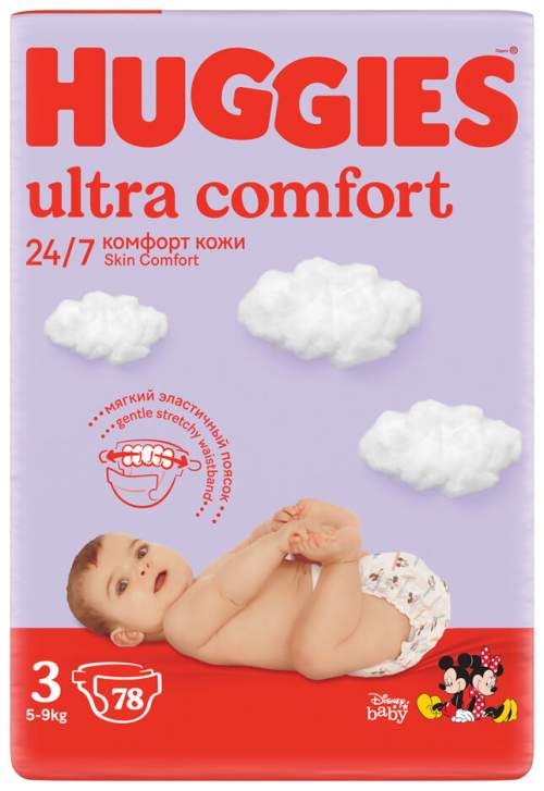 HUGGIES® Ultra Comfort Jumbo 3, 78 ks