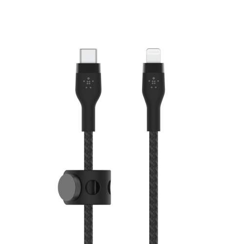 Belkin kabel USB-C s konektorem LTG,2M černý pletený CAA011bt2MBK