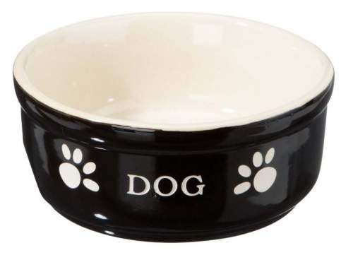 Nobby DOG miska černo-béžová 15,5 x 6,5 cm 460ml