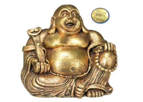 Nobby zlatý Buddha 13,5 x 11 x 12 cm