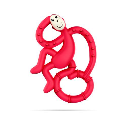 Mini Monkey Teether - RUBINE RED