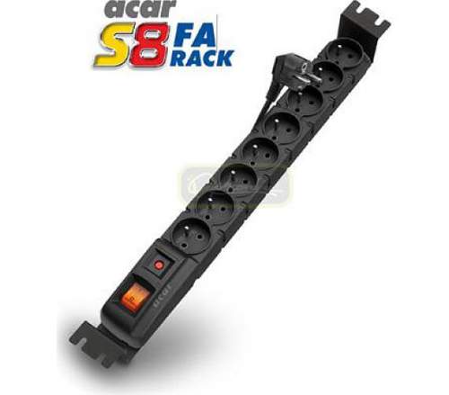 ACAR S8/5m 8x220V Black+přep.ochr.