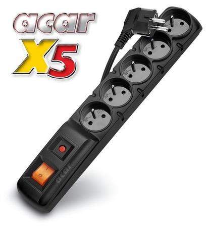 ACAR X5/5m 5x230V BK, 8595589896001