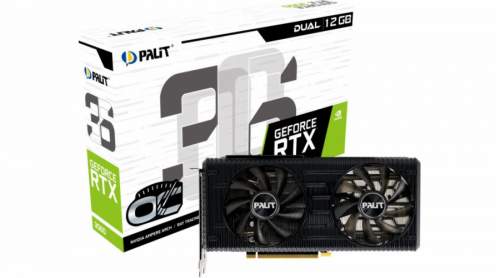 PALiT GeForce RTX 3060 Dual OC, LHR, 12GB GDDR6 NE63060T19K9-190AD