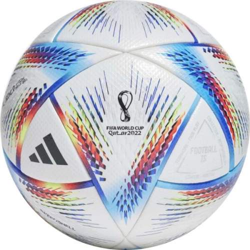 Adidas Al Rihla Pro Football bílá, modrá a oranžová H57783 5