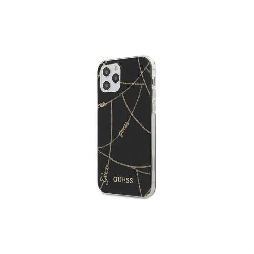 Guess iPhone 12 Mini 5.4" black Gold Chain Collection