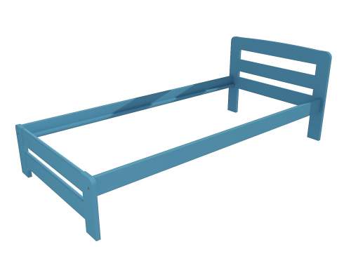 Jednolůžková postel VMK008B Rozměr: 90 x 200 cm, Barva: barva modrá