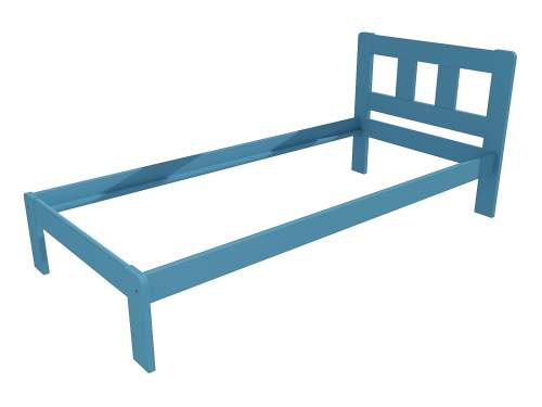 Jednolůžková postel VMK010A Rozměr: 90 x 200 cm, Barva: barva modrá